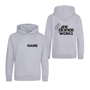 BW Dance Works Kids Hoodie - Grey