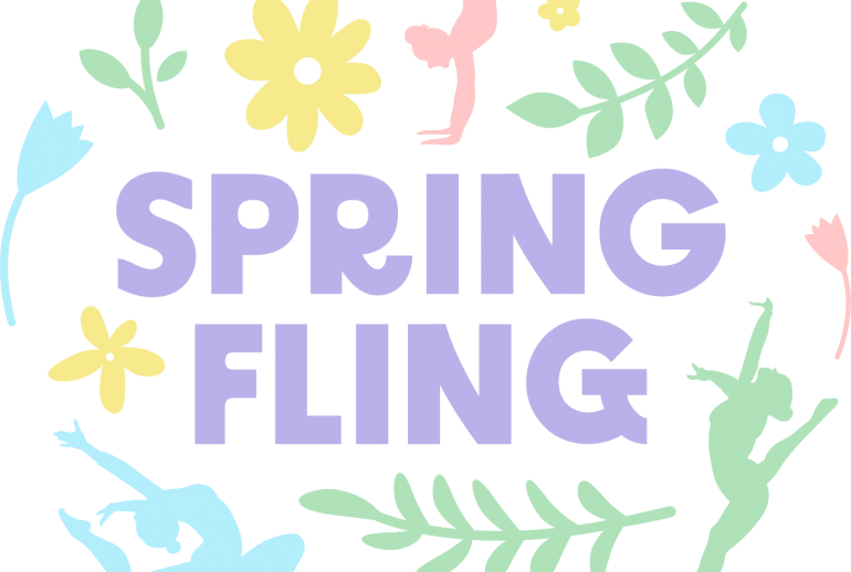 Spring Fling Purple Text